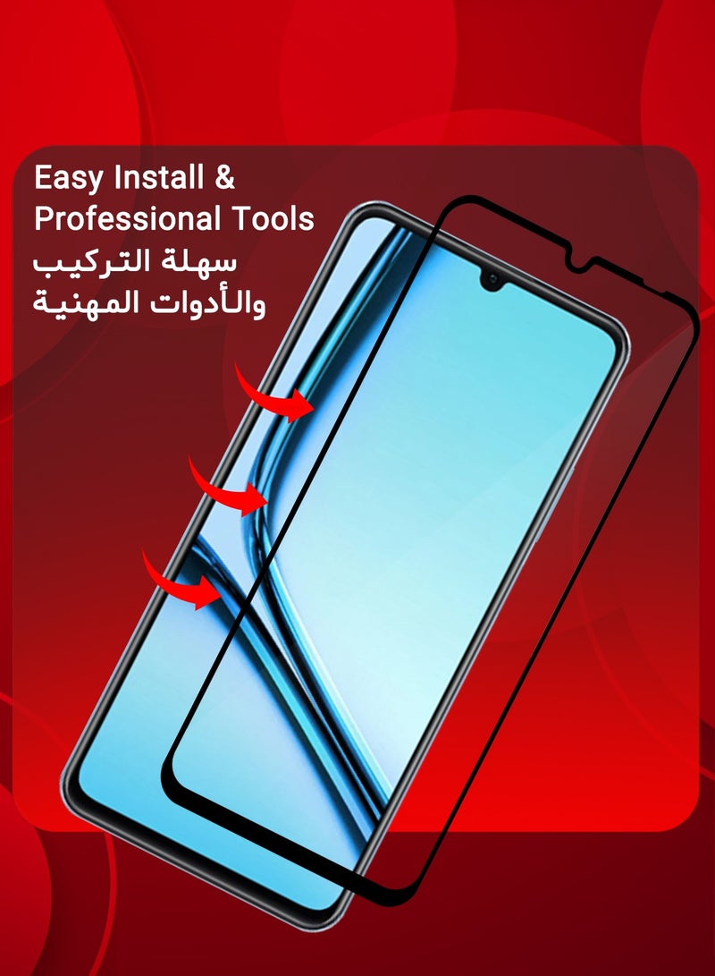 CATANES ( for Realme Note 50 ) Tempered Glass Screen Protector Anti-Scratch Case Friendly HD Clear Protective Film - Image 5