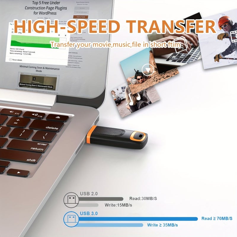 ٥ قطع من محرك أقراص USB 3.0 وميضي بسعة ٣٢ جيجابايت، عصا ذاكرة عالية السرعة، محرك تشغيل لأجهزة الكمبيوتر المحمولة، محرك قلمي عالي السعة مع مؤشر ضوء LED. - Image 1