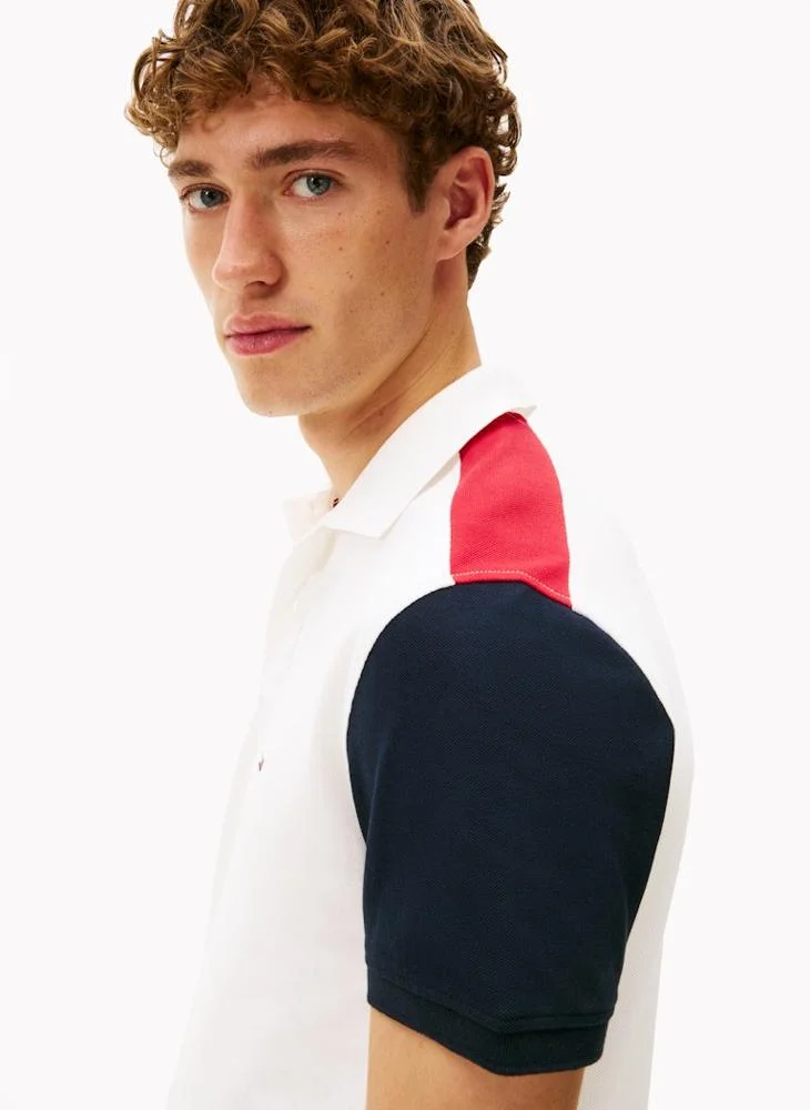 TOMMY HILFIGER Logo colorblock Polo