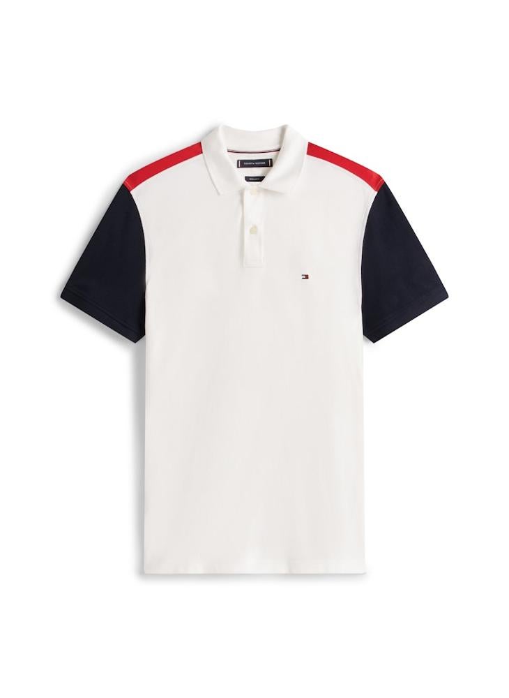 تومي هيلفيغر بولو بألوان متداخلة وشعار - Image 5