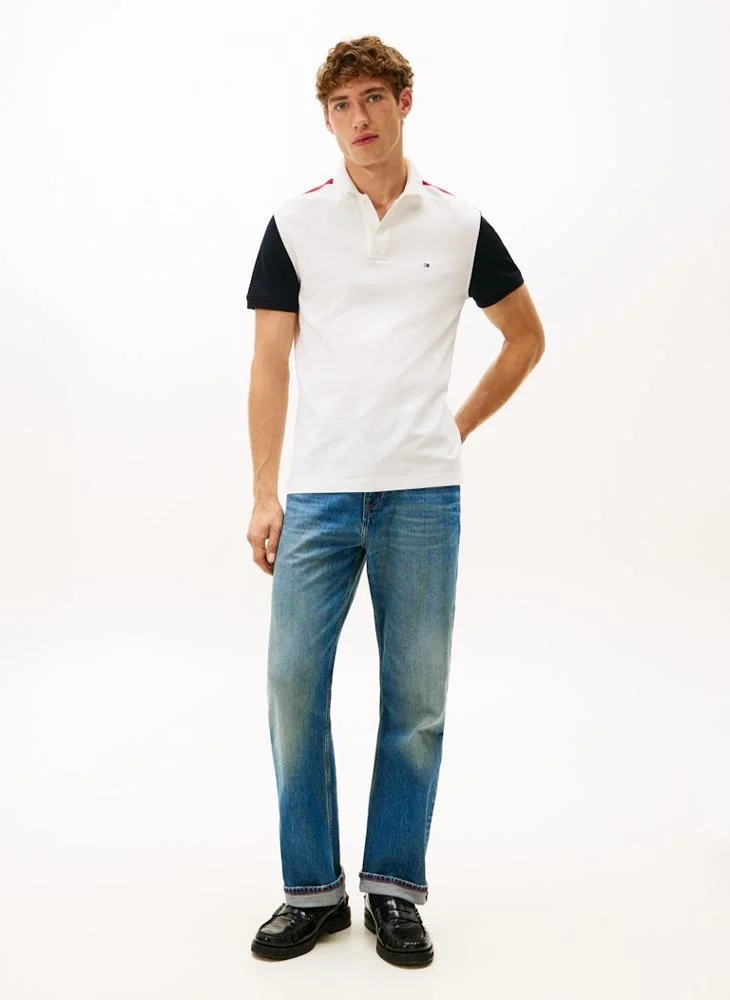 TOMMY HILFIGER Logo colorblock Polo