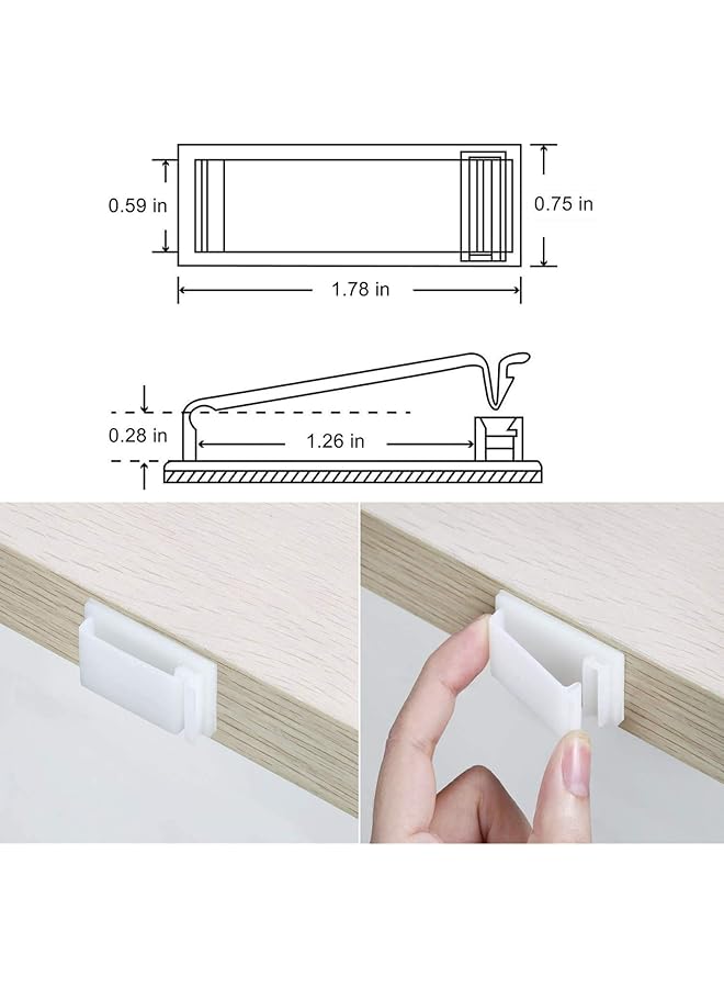 إيروريكس مجموعة من 50 منظم كابلات الشاحن للجدران ومشابك الأسلاك وحاملات الكابلات للأجهزة - Image 2
