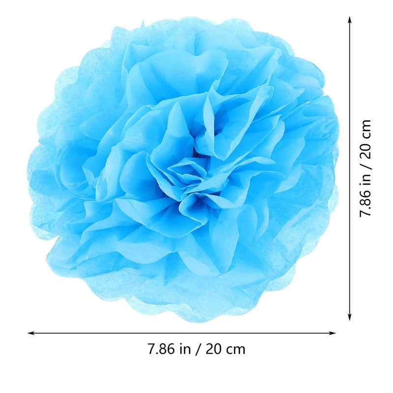 50 Pcs Tissue Paper Pom Poms For Wedding Party Ceiling Wall Table Decorations - Image 5