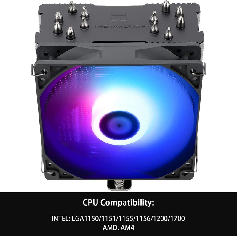 Thermalright Burst Assassin 120 ARGB CPU Air Cooler,6 Heat Pipes,TL-C12CG-S PWM Quiet Fan CPU Cooler,for AMD AM4 AM5/Intel 1700/1150/1151/1200 - Image 3