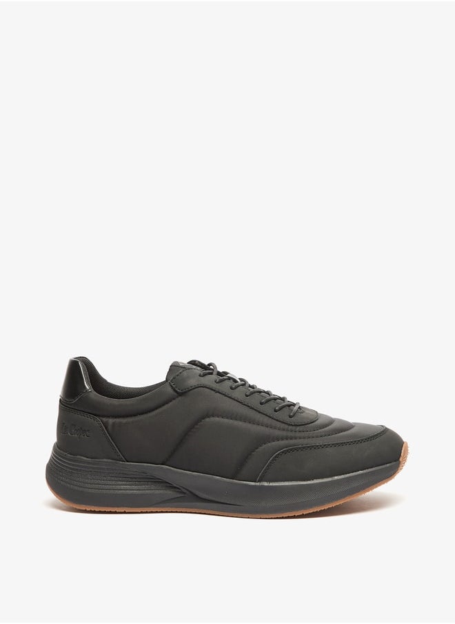 Lee Cooper Men's Panelled Sneakers with Lace-Up Closure  - Image 3