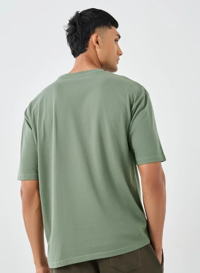 Styli Styli Slogan Print Crew Neck T-Shirt