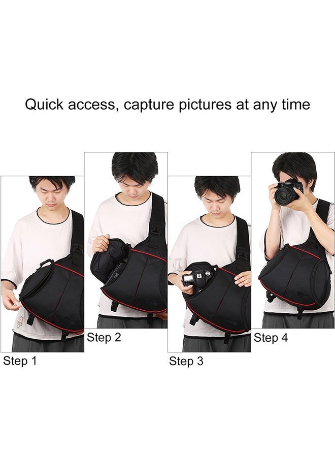NIBEMINENT Digital SLR Camera Bag Black  - Image 5