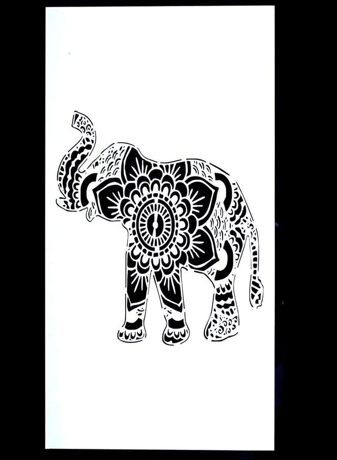SLGIFT DIY Decorative Elephant Mandala Stencil Template For Painting On Walls Furniture Crafts (A2 Size) - Image 2