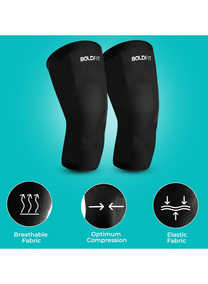 BOLDFIT Aluminium Knee Support, Knee Cap, Knee Brace For Knee Pain Relief Products Knee Pad Knee Guard For Gym Squats -Small, For Men and Women - Image 4