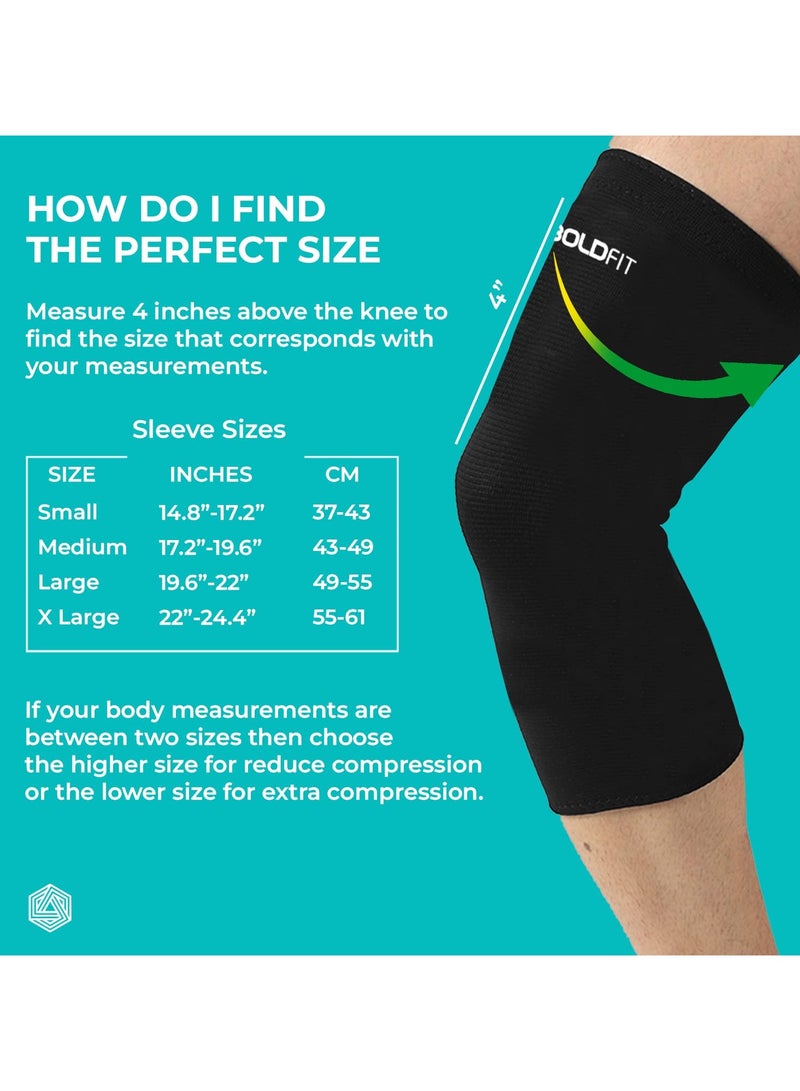 BOLDFIT Aluminium Knee Support, Knee Cap, Knee Brace For Knee Pain Relief Products Knee Pad Knee Guard For Gym Squats -Small, For Men and Women - Image 5