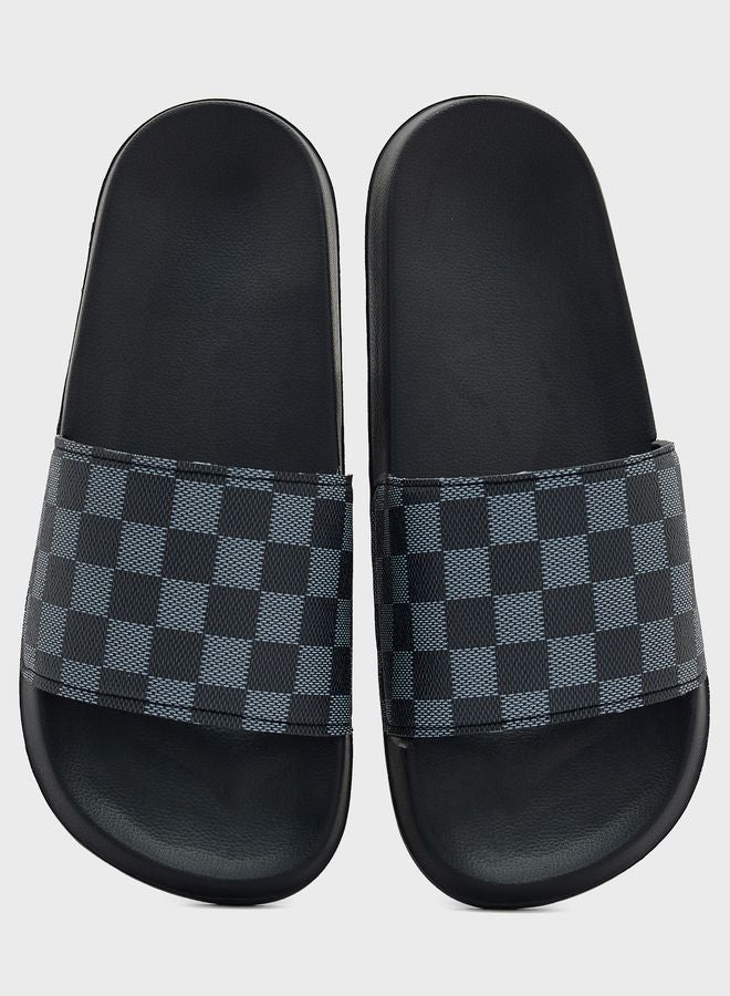 سفنتي فايف صنادل كاجوال بطبعة مربعات - Image 4