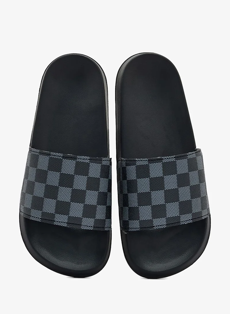 Seventy Five Prints Check Print Casual Sandals for Men | Best Price UAE