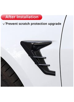 SYOSI Tesla Model 3 Model Y Side Camera Indicator Protection Cover Decoration Modification Accessories fit for Model 3 Model Y Autopilot 2.0-3.0 (Glossy Carbon Fiber Pattern)  - Image 2