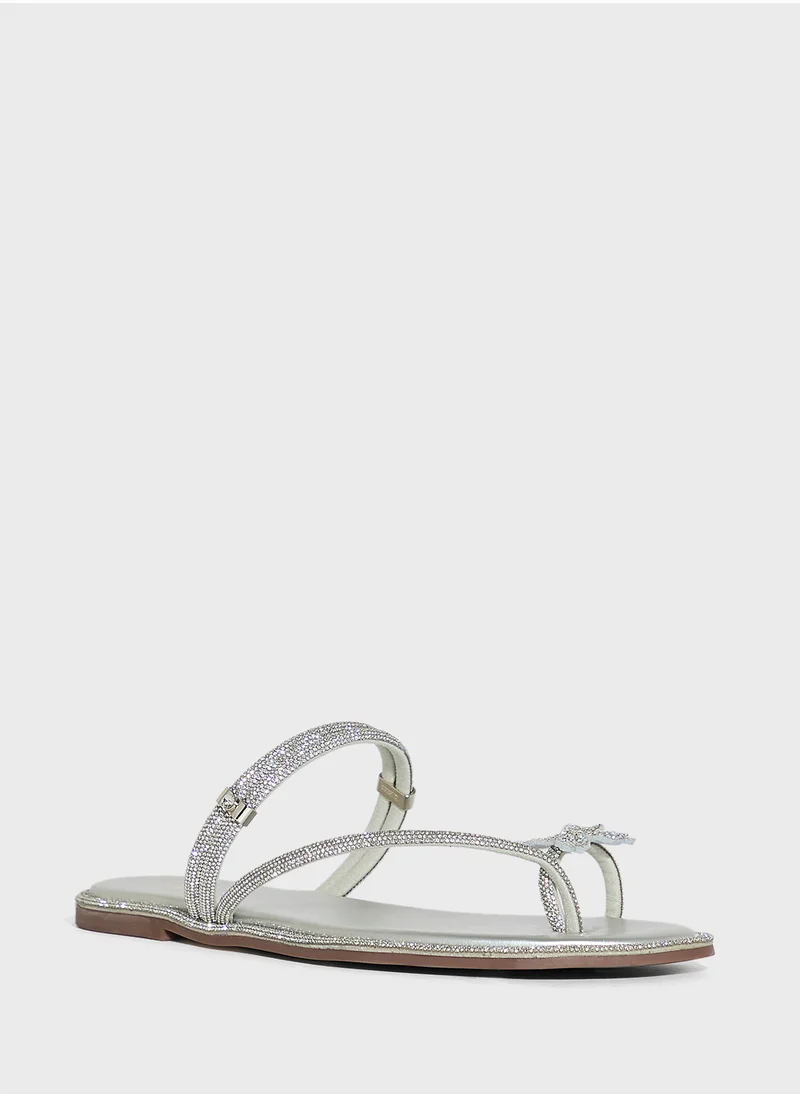 Ella Limited Edition Butterfly Diamante Flat Sandal