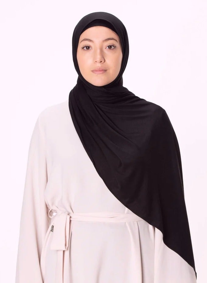 برفكتوري حجاب جيرسيه مطاطي ناعم، طراز مريح ومريح، مجموعة منسقة-  - Image 1