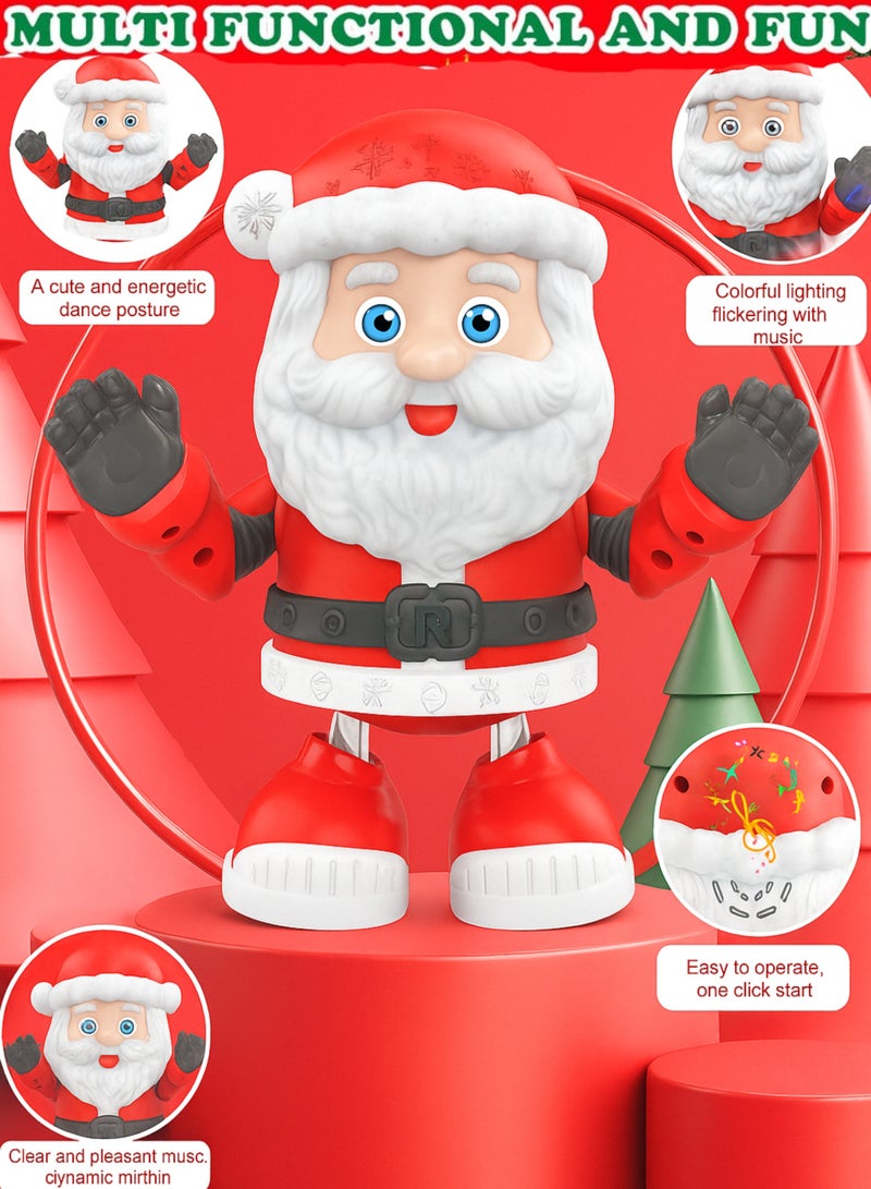 لعبة سانتا كلوز الكهربائية الراقصة مع موسيقى وإضاءة | دمية سانتا كلوز الراقصة لعيد الميلاد للأطفال | لعبة تعمل بالبطارية مع صوت وإضاءة وحركة - فكرة رائعة للزينة الاحتفالية والهدايا - Image 5