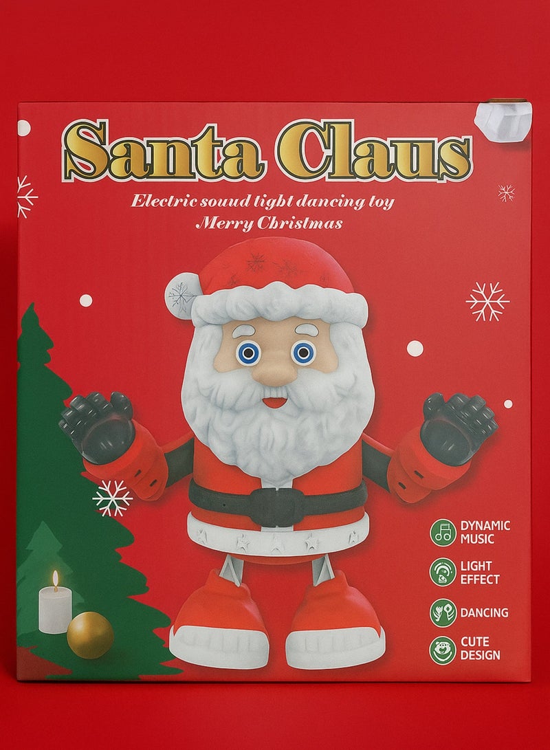 لعبة سانتا كلوز الكهربائية الراقصة مع موسيقى وإضاءة | دمية سانتا كلوز الراقصة لعيد الميلاد للأطفال | لعبة تعمل بالبطارية مع صوت وإضاءة وحركة - فكرة رائعة للزينة الاحتفالية والهدايا - Image 3