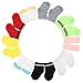 Miunana 5 Pairs Doll Socks for 18 Inch Girl Doll Includes Striped TwoTone and Solid Color Socks in 9 Colors - Image 3