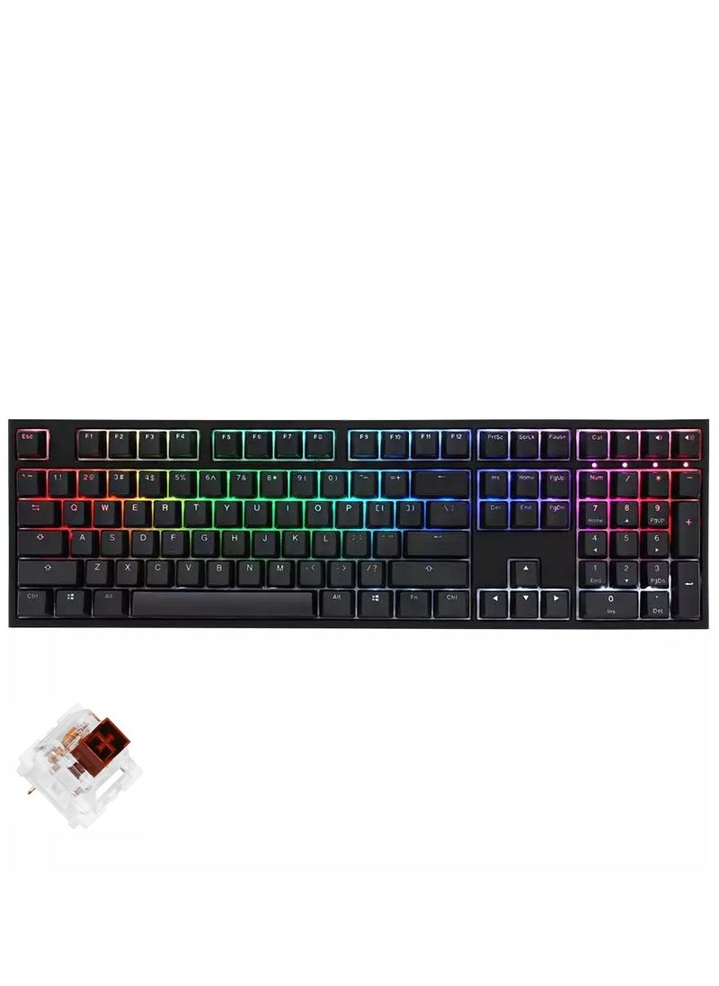 SKYLOONG GK108 RGB Mechanical Gaming Keyboard – Brown Switch Hot Swappable - Full RGB Software  - Image 1