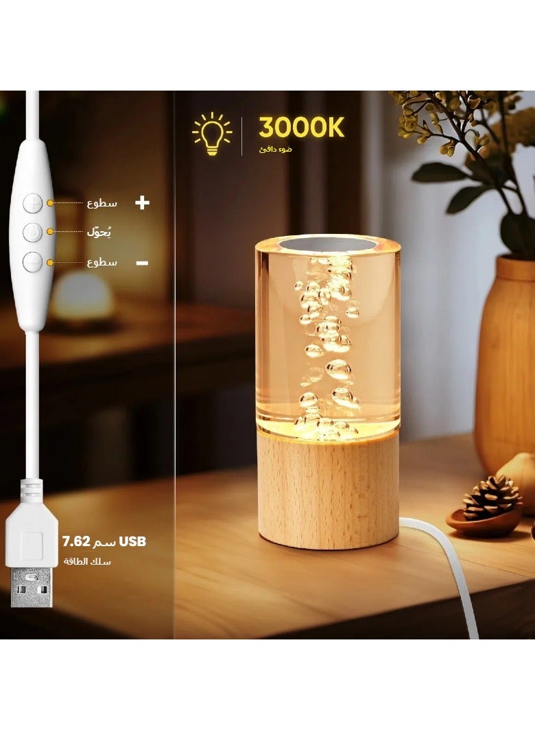 عام الذكية الصلبة الخشب أدى ضوء الليل الإبداعية هدية ، فقاعة مكتب مصباح جديد غريب اليابانية أوسب مكتب مصباح هدية - Image 3