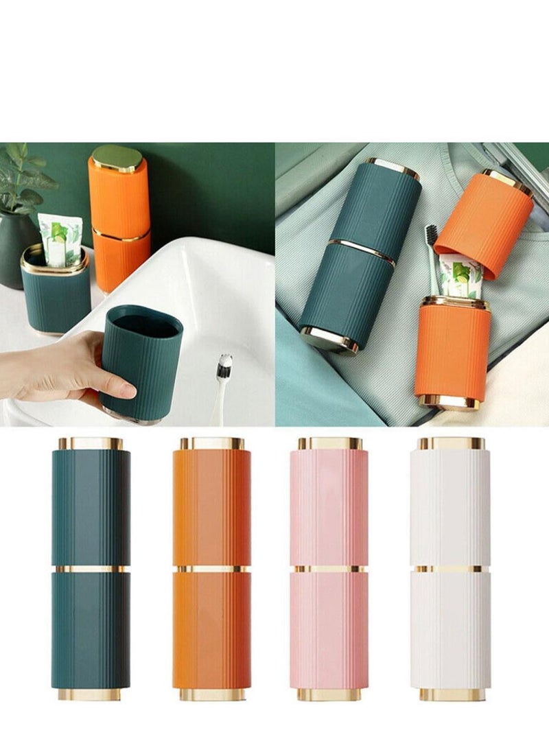LIMITLESS Toothbrush Case Portable Toothbrush & Toothpaste Travel Case, Hygienic, Durable, & Perfect for Business Camping Travel or Daily Use, Compact Size (Orange)  - Image 4