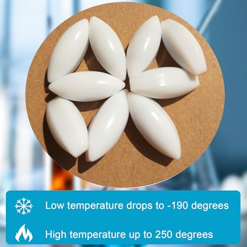 BBTCTY Magnetic Stirrer Stir Bar PTFE Magnetic Mixer Stir Bars (10x25mm, Olive Shape, 10pcs) - Image 4
