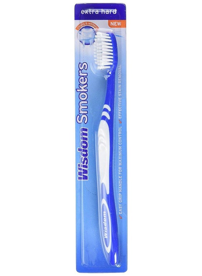Wisdom Smokers Extra Hard Brush Toothbrush - Image 1