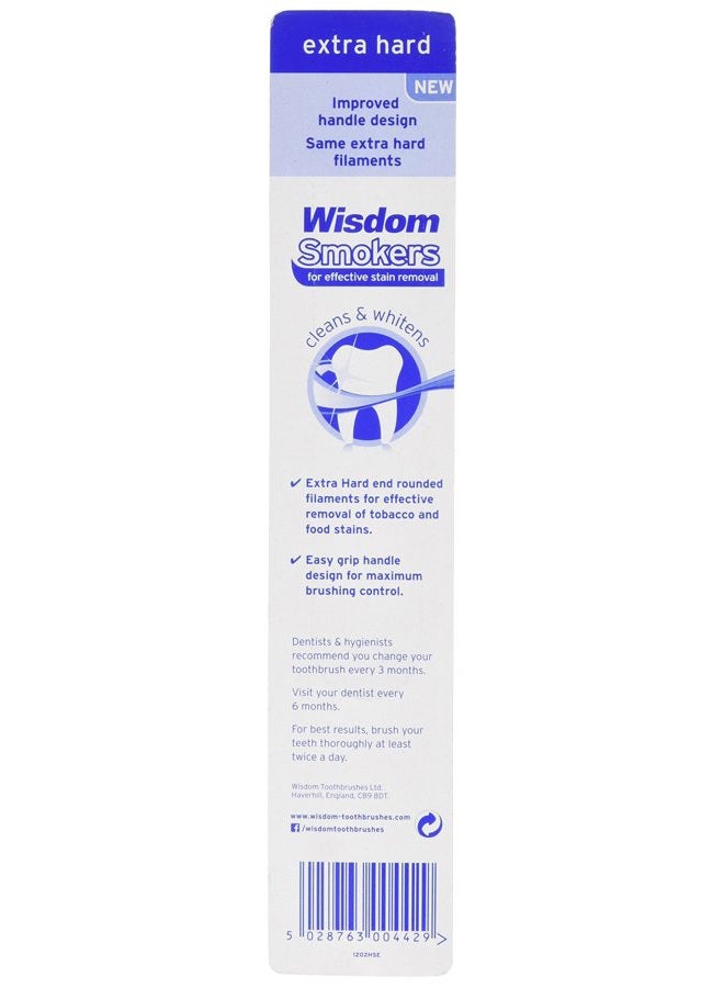 Wisdom Smokers Extra Hard Brush Toothbrush - Image 2