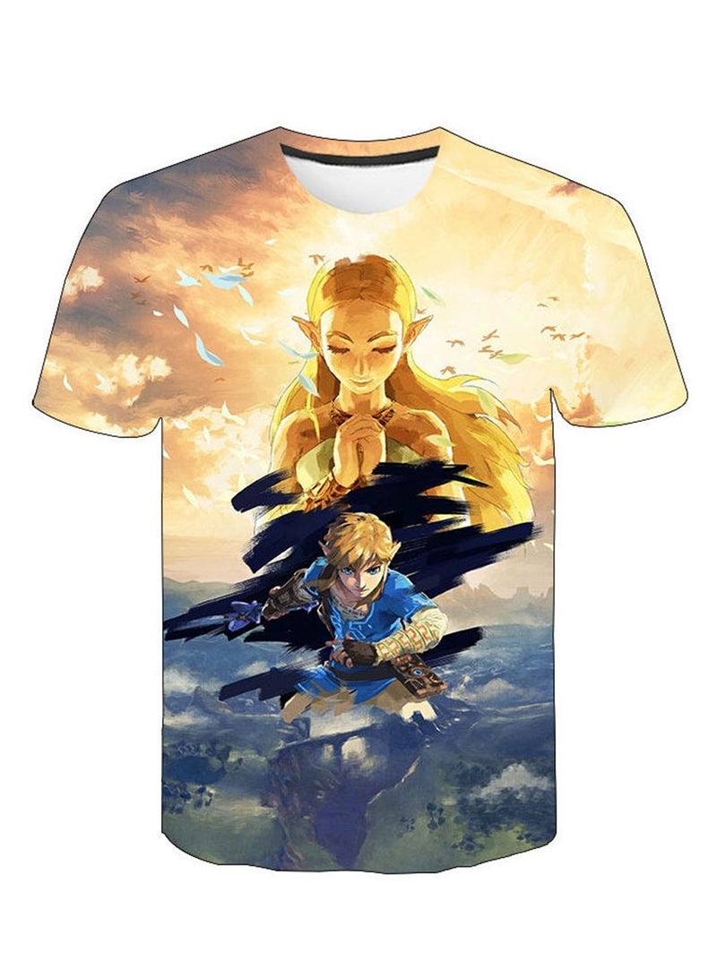 Game Zelda Breath of the Wild 3D digital printing personalized breathable children's T-shirt  - Image 1