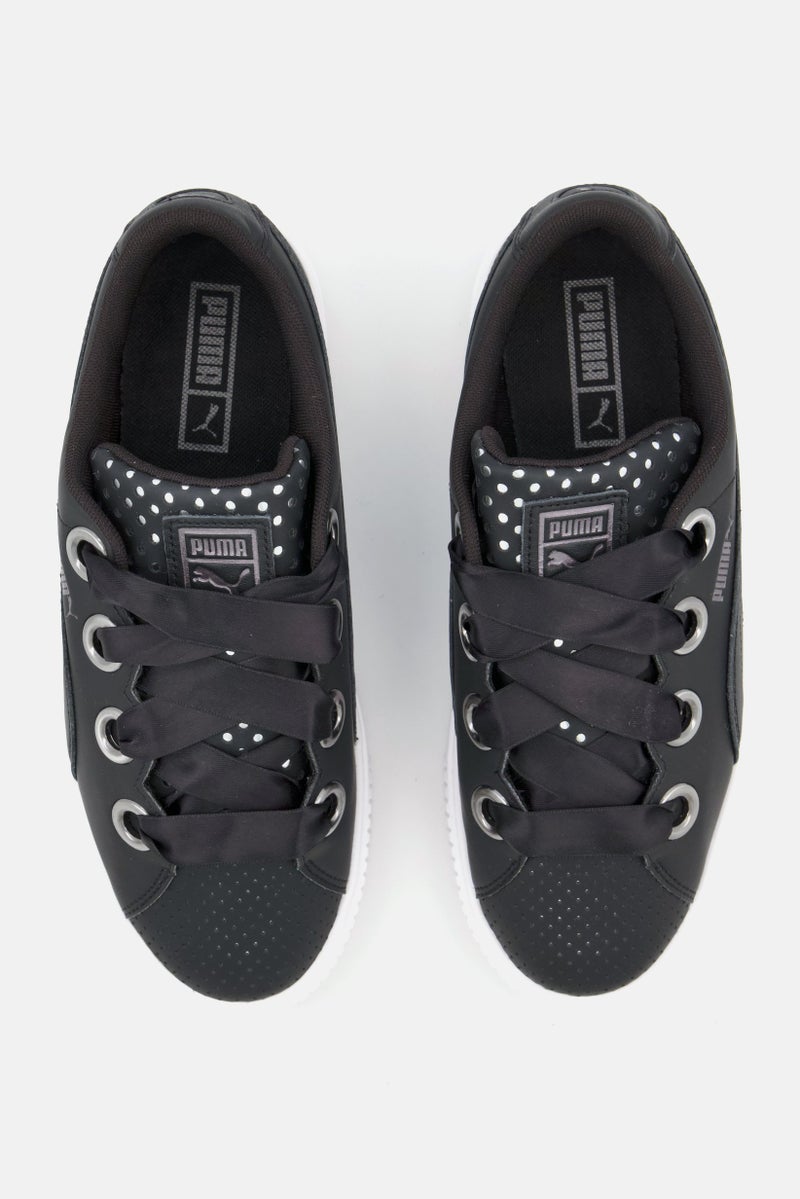 PUMA Women Platform Kiss Ath Lux Lace up Sports Shoes, Black - Image 4