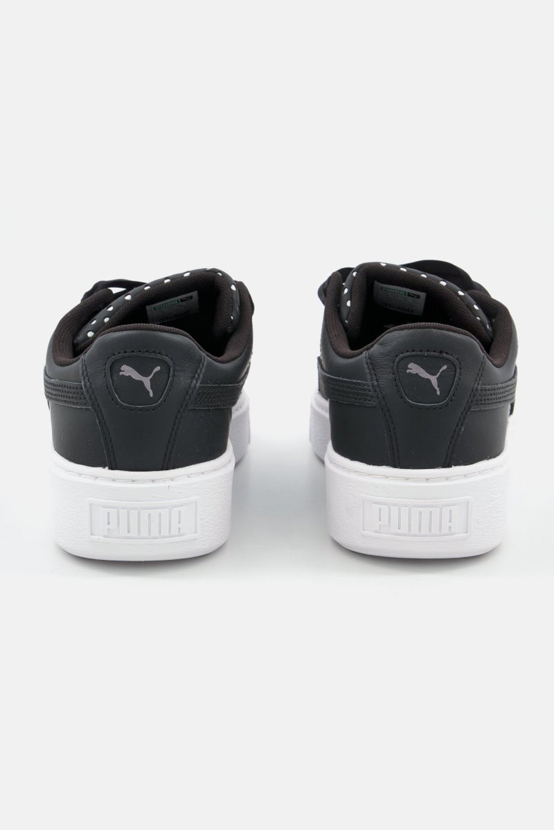 PUMA Women Platform Kiss Ath Lux Lace up Sports Shoes, Black - Image 2