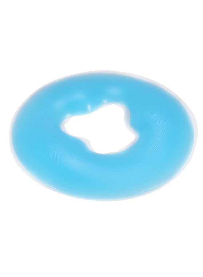 yuyte Silicone Pillow Soft Massage Face Relax Pillow Headrest, Soft Reusable Relax Pad Face Relax Pillow Face SPA Beauty Salon Skin Care Pillow for Head Support [Sky Blue] - Image 1