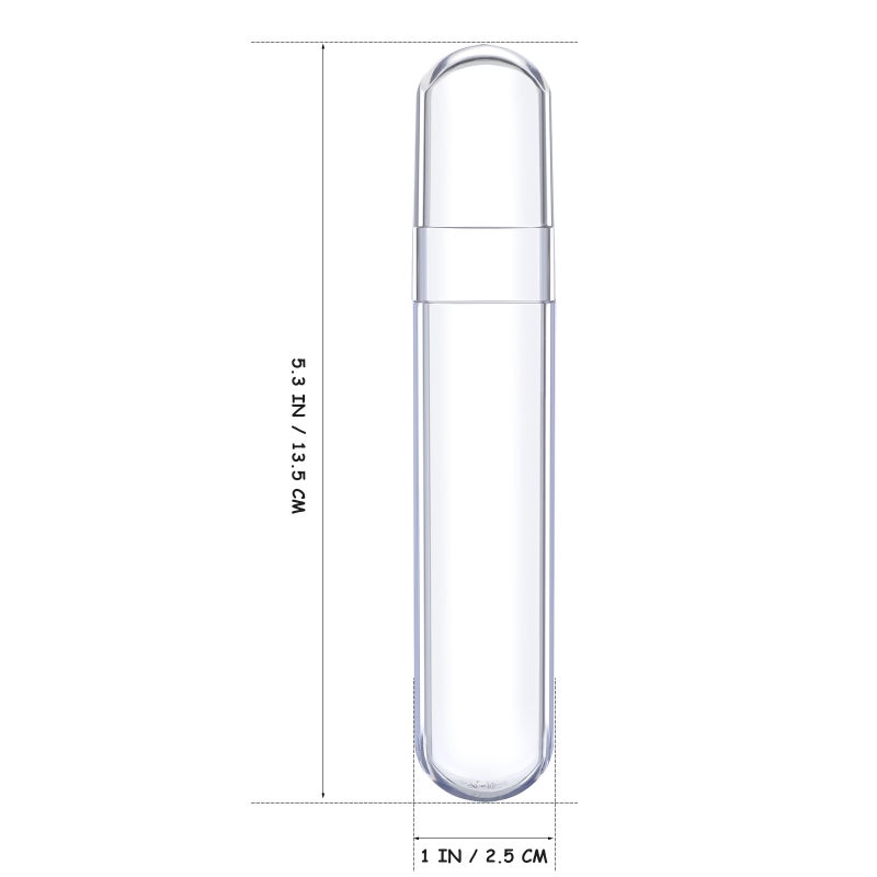 Clear Storage Tube for Eyelash Tweezers Travel Tweezer Case Small Tube Holder with Caps Storage Case Tweezers Organizing Box - Image 2