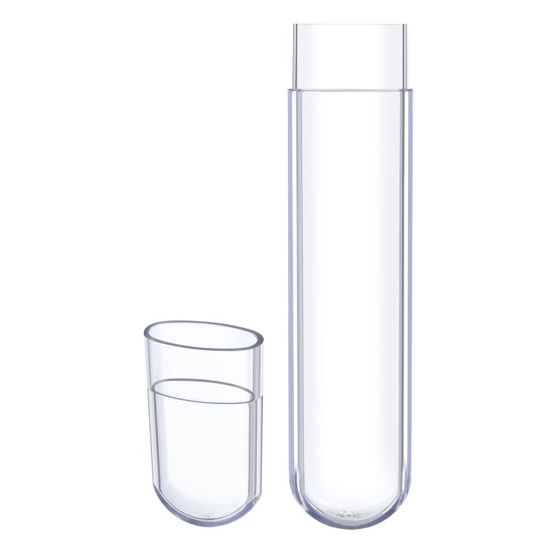 Clear Storage Tube for Eyelash Tweezers Travel Tweezer Case Small Tube Holder with Caps Storage Case Tweezers Organizing Box - Image 1