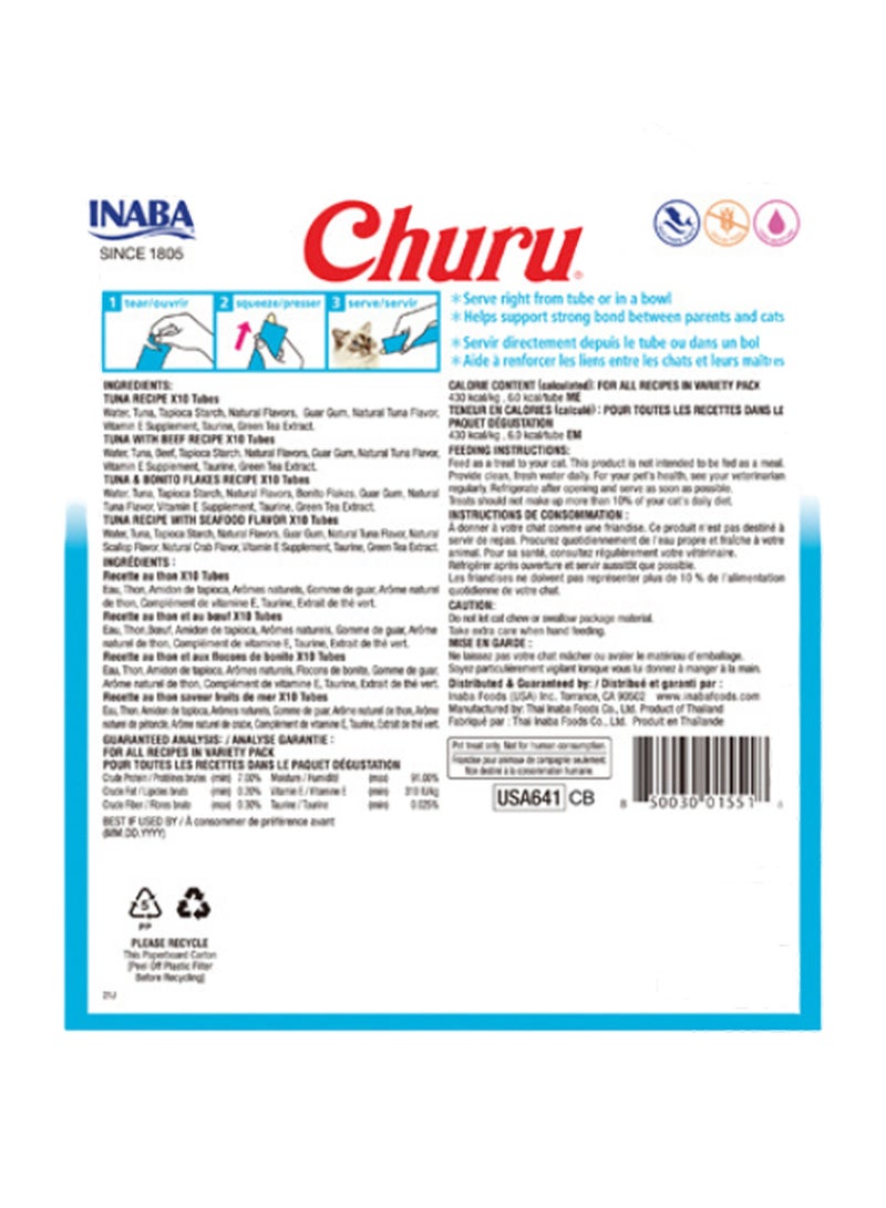 INABA Churu Tuna Variety Box Cat Treats - Image 2