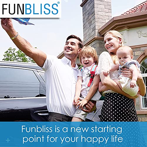 Funbliss Rear Facing Car Seat Mirrors Shakeproof Shatterproof Baby Car Mirror for Backseat Clear Wide View Easy Install 2 Pack for Multiple Kids - Image 3