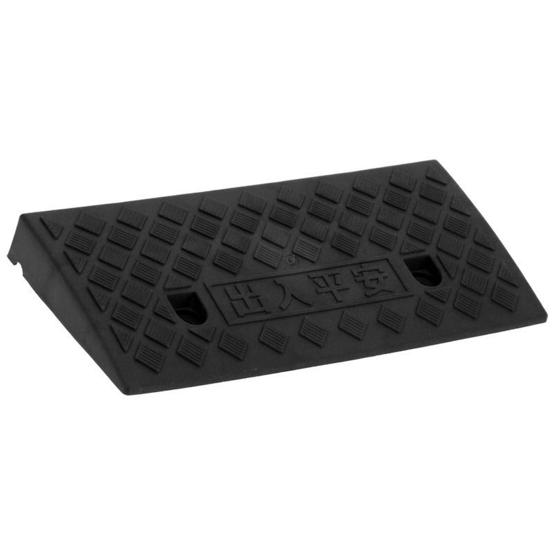 Curb Ramp: 1 Pc Durable Industrial-Grade PP Plastic - Textured Anti-Slip Surface Portable Ramp for Standard Vehicles, Home Entrances, Garages, Docks - Image 2