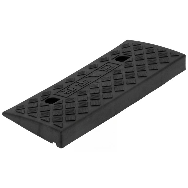 Curb Ramp: 1 Pc Durable Industrial-Grade PP Plastic - Textured Anti-Slip Surface Portable Ramp for Standard Vehicles, Home Entrances, Garages, Docks - Image 1