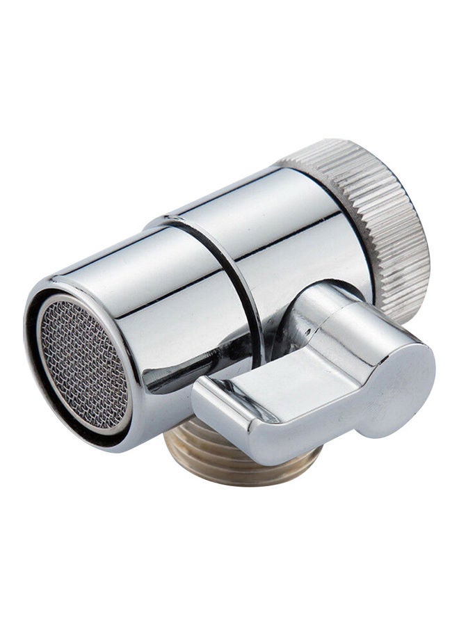 Loquat 3-Way Diverter Home Kitchen Bathroom Bidet Basin Faucet Adapter Silver - Image 4