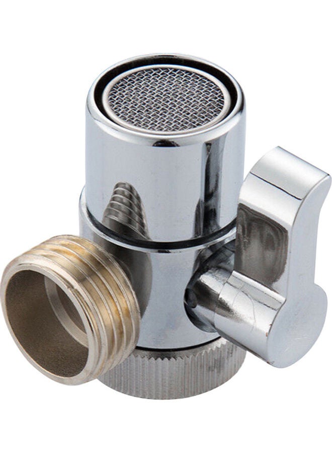 Loquat 3-Way Diverter Home Kitchen Bathroom Bidet Basin Faucet Adapter Silver - Image 5