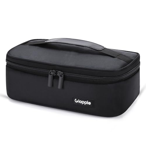 Gloppie Small Lunch Bag for Adults & Kids - Compact Insulated Lunch Box, Durable & Food-Grade Lining | Portable Cooler for Work, School, Travel (Black) - Image 1