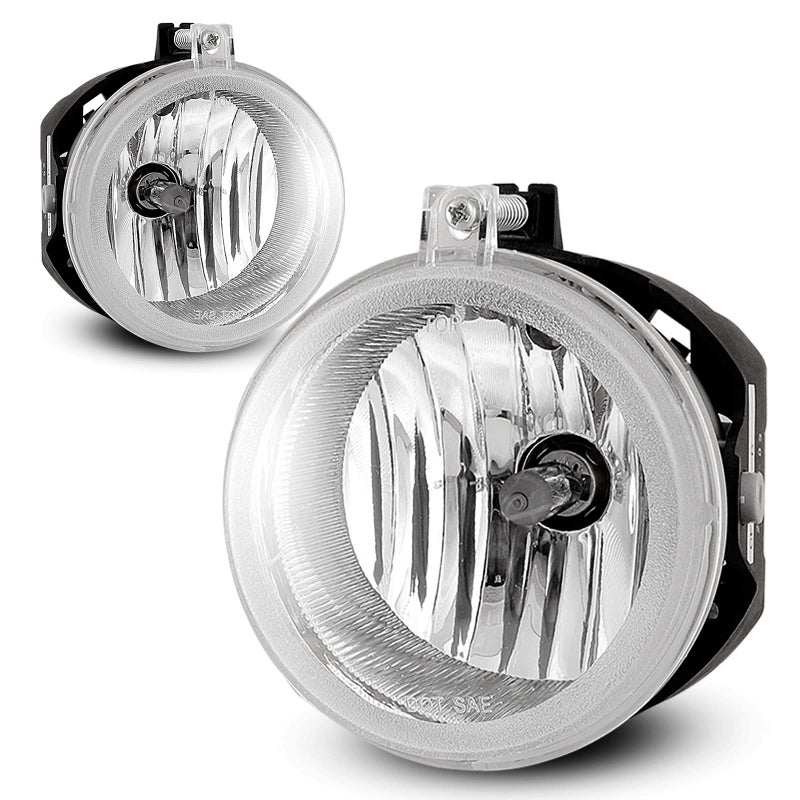 Fog Lights compatible for Dodge 2005-2009 Grand Caravan / 2006-2009 Charger /2008-2010 Challenger Nitro Avenger / 2007-2010 Caliber / 2005-2007 Caravan Lamps Assembly - Image 1