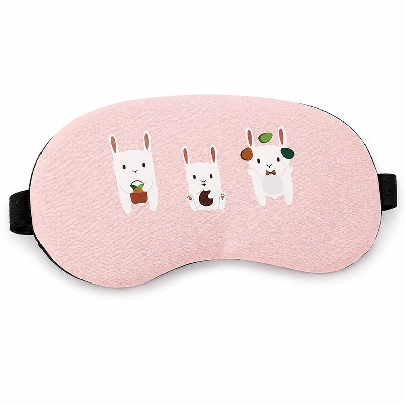 Cooling Eye Mask with Removable Gel Pack for Puffy Eyes and Fatigue Relief, Soft Breathable Cotton Sleep Mask with Adjustable Fit for Men Women and Kids