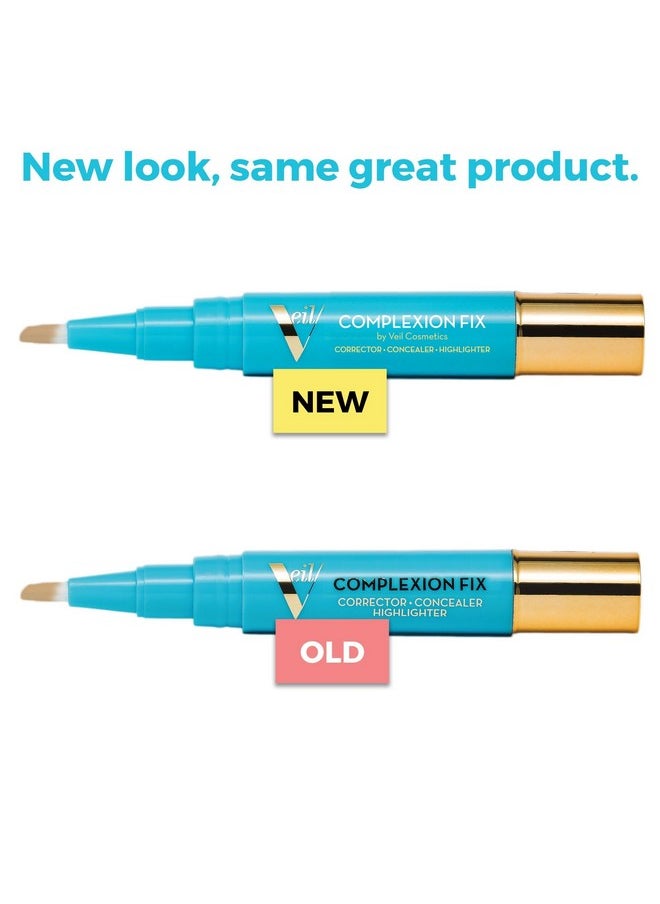 Veil Cosmetics Veil Cosmetics - Complexion Fix Concealer - Liquid Concealer for Under Eye + Dark Circles - Highlight, Contour, Correct - Anti-Aging - Vegan Makeup Pen - Hydrating Lightweight (2N Light Neutral)  - Image 2