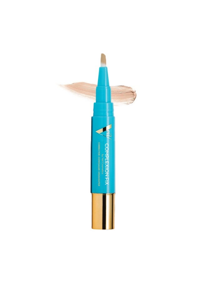 Veil Cosmetics Veil Cosmetics - Complexion Fix Concealer - Liquid Concealer for Under Eye + Dark Circles - Highlight, Contour, Correct - Anti-Aging - Vegan Makeup Pen - Hydrating Lightweight (2N Light Neutral)  - Image 1