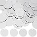 SUNNYCLUE 1 Box 80G Large Sequin Paillettes Silver Flat Round Sequins Bulk 30mm Plastic PVC Iridescent Applique Art Glitters Loose Hole Embellishment Sequin for Sewing Craft DIY Embroidery Ornament - Image 2