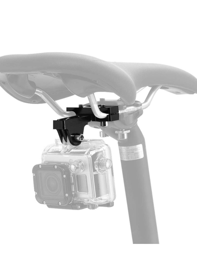 KASTWAVE Camera Bike Saddle,Sports Camera Accessories for GoPro Hero 10/ 9/ 8/ 7/ 6/ 5s/ 5/ 4s/ 4/ 3+, Campark, AKASO, DJI, OSMO, and Most Sports Cameras with Bike Seat Rail Mount Aluminum Clip - Image 1