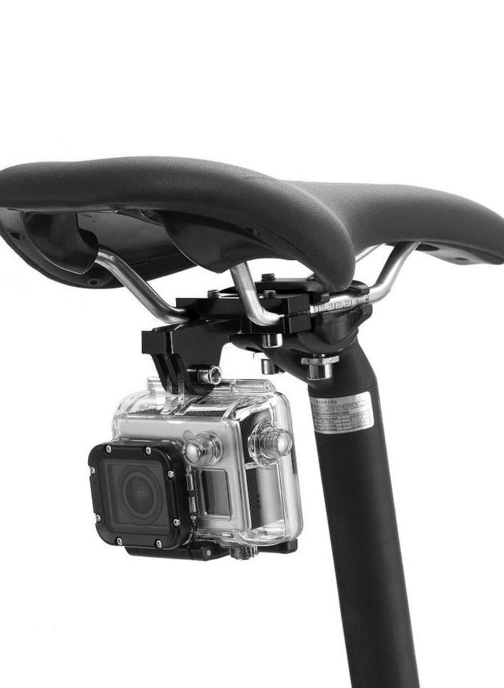 KASTWAVE Camera Bike Saddle,Sports Camera Accessories for GoPro Hero 10/ 9/ 8/ 7/ 6/ 5s/ 5/ 4s/ 4/ 3+, Campark, AKASO, DJI, OSMO, and Most Sports Cameras with Bike Seat Rail Mount Aluminum Clip - Image 5