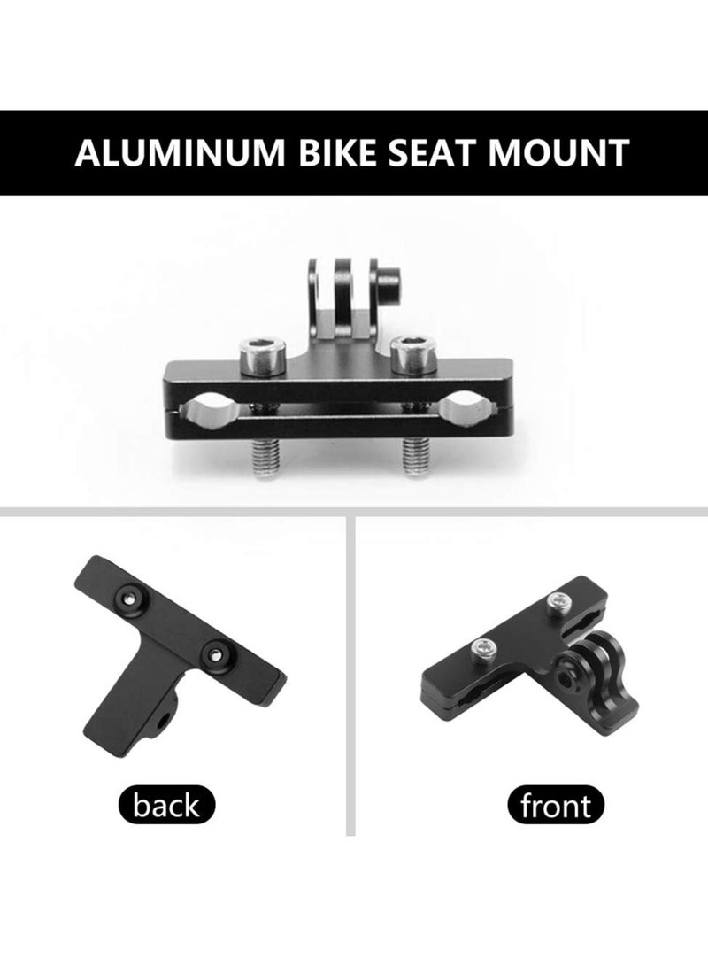 KASTWAVE Camera Bike Saddle,Sports Camera Accessories for GoPro Hero 10/ 9/ 8/ 7/ 6/ 5s/ 5/ 4s/ 4/ 3+, Campark, AKASO, DJI, OSMO, and Most Sports Cameras with Bike Seat Rail Mount Aluminum Clip - Image 2