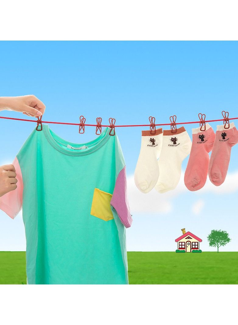 حبل غسيل قابل للسحب للأماكن الخارجية (أسود) - Image 2